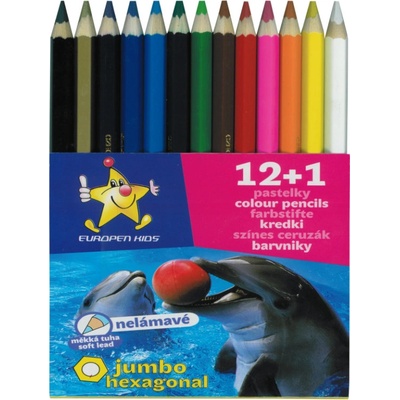 EuropenKids pastelky Europen 1613 jumbo 12+1 tuha 5,8 mm 474914