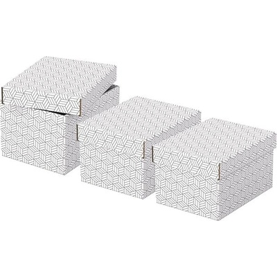 ESSELTE Home velikost S 20 x 15 x 25,5 cm, bílá - set 3 ks – Hledejceny.cz