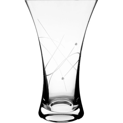 Bohemia Crystal Skleněná váza 5211 galaxie - 250 mm Swarovski, Preciosa – Zboží Dáma