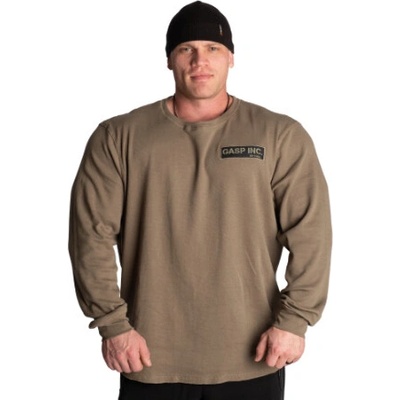 Gasp G.U.I THERMAL LS WASHED GREEN termo mikina opraná zelená