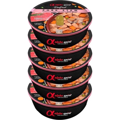 Alpha Spirit Dog Realfood Свинско яхния 5 x 280 г