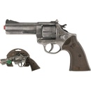Dětské zbraně Alltoys policejní revolver gold colection stříbrný kovový 12 ran
