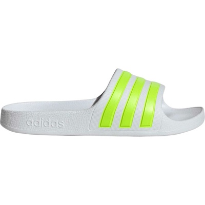 Detské šľapky adidas ADILETTE AQUA K Biela reflexný neón