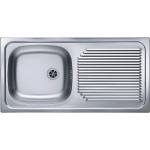 Alveus Basic - Мивка 86х44 см, неръждаема стомана 1008843 (1008843) Мивка за вграждане