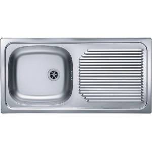 Alveus Basic - Мивка 86х44 см, неръждаема стомана 1008843 (1008843) Мивка за вграждане