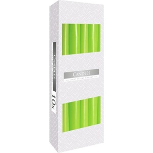 BISPOL Taper candle light green 10x53 g