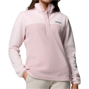 Columbia Дамски поларен пуловер Columbia Women's Benton Springs 1/2 Snap Pull Over II Fleece jumper - Mineral Pink / Powder Pink - размер XS (105-5261-1911)