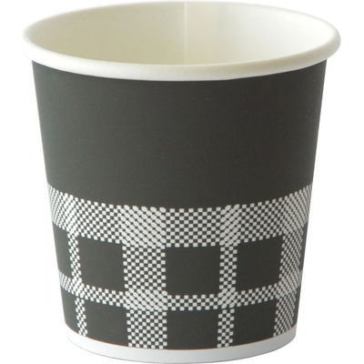 DUNI Pohár papier pe 12 cl cafe izza čierna & biela