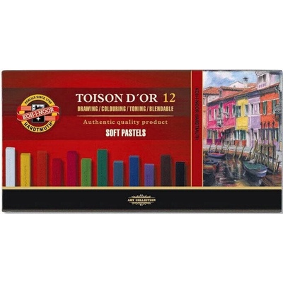 KOH-I-NOOR Toisor D'or Soft Pastels Комплект сухи пастели 12 бр (8582012001KS)