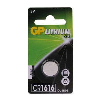 GP Batteries Литиева бутонна батерия gp cr 1616 3v 1 бр. в блистер -цена за 1 бр. - gp (gp-bl-cr1616-7u1)