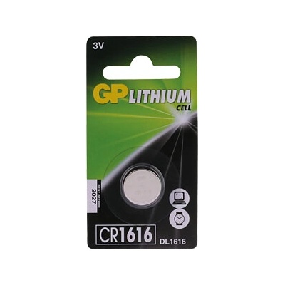 GP Batteries Литиева бутонна батерия gp cr 1616 3v 1 бр. в блистер -цена за 1 бр. - gp (gp-bl-cr1616-7u1)