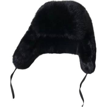 HARAHU Зимна ушанка fl-38142 - Черна kp38142 (fl-38142)