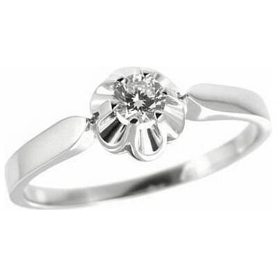 Šperky NM Zlatý prsten s diamantem 516