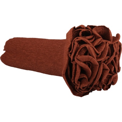 Krepový kornout 25cm x 2,5m 568-HNĚDÁ