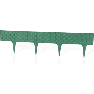 Gardenplast Záhradná palisáda Rattan Palisade 9,5 cm / 0,8 m zelená 1 ks