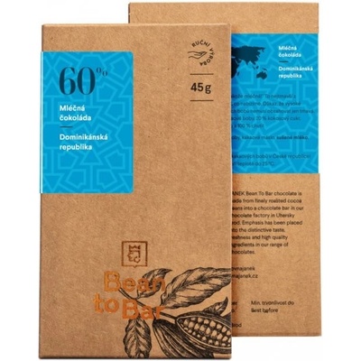 Čokoládovna Janek Bean to bar mléčná 60% Dominikánská republika 45 g