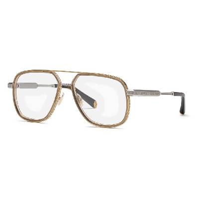 VPP198M-590377 59x16x145 mm Reading Glasses - Golden (Shiny Rose Gold With Shiny Palladium Par)