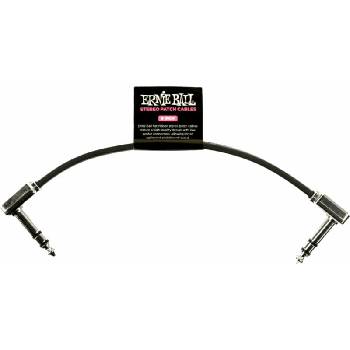 Ernie Ball Flat Ribbon Stereo Patch Cable 15 cm Ъглов - Ъглов Пач кабел (P06408)