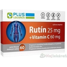 Plus Lékáreň Rutín 25mg + Vitamín C 60mg 60 tabliet