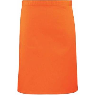 Premier Workwear Pracovní zástěra středně dlouhá PR151 Orange Pantone 1655 70x50cm