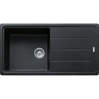 Franke Гранитна мивка INSET Maris, 970×500, двустранен отцедник, цвят Onyx (114.0276.112)