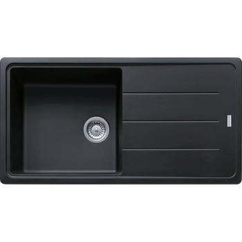 Franke Гранитна мивка INSET Maris, 970×500, двустранен отцедник, цвят Onyx (114.0276.112)