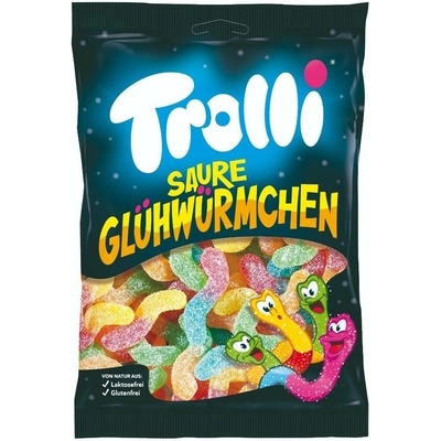Trolli Sour Glowworms Světlušky 100 g