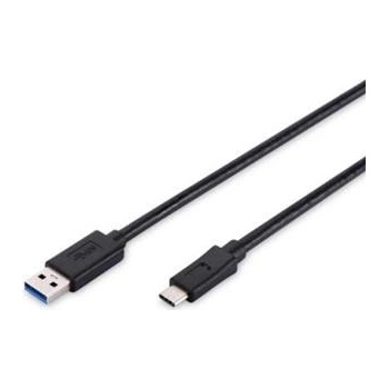 Assmann AK-300136-010-S USB 3.0, USB A M (plug)/USB C M (plug), 1m, černý