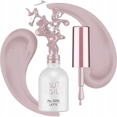 Saute Nails Hybridní lak na nehty 8 ml S200 Latte