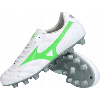 Mizuno Morelia II Club Md bílé/neonově stříbrné