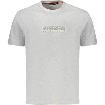 NAPAPIJRI Мъжка тениска с къс ръкав napapijri, Размер 3xl, Цвят Сив (np0a4iflsboxlogoss1_gr795)