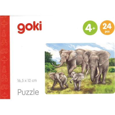 Goki Africká zvířata: Sloni 24 dílků