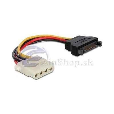 SATA samec na Molex samica napájací 15 cm