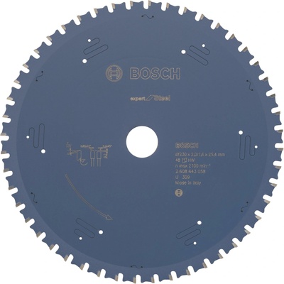 Bosch pílový kotúč na kov Expert for Steel 230 x 25,4 x 2,0 mm, 48 1ks 2608643058