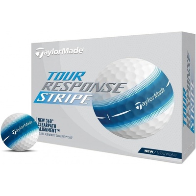 TaylorMade Tour Response Stripe modré 12 ks