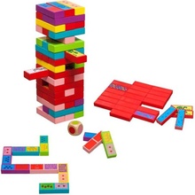 LatestBuy Toy Box Coloured Tumbling Tower 3 in 1 Game