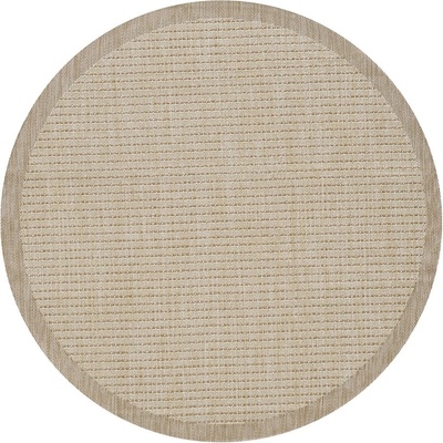 Ayyildiz Бежов кръгъл килим за открито и закрито ø 200 cm Giza 1410 - Ayyildiz Carpets (GIZA2002001410BEIGE)
