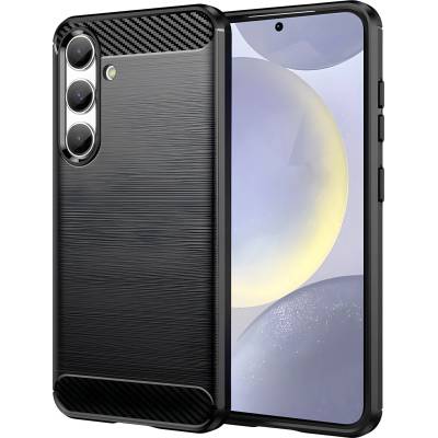 Techsuit Carbon Shield TPU калъф за Samsung Galaxy S24 - Черен KP29976