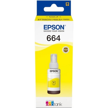 Epson 664 EcoTank T6644 Жълт мастилен резервоар 70 мл (C13T664440)