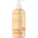 ATTITUDE Mydlo detské telové a šampón 2 v 1 Babyleaves 473 ml