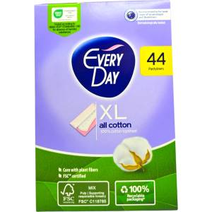  EVERY DAY ежедневни дамски превръзки, XL All cotton, 44 броя