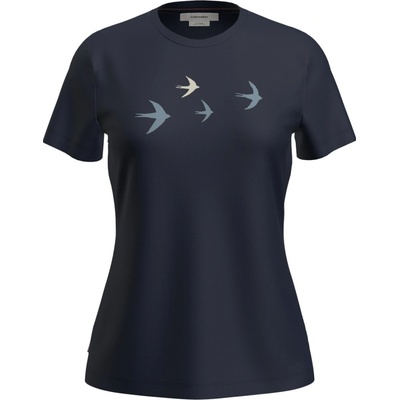 Icebreaker Wmns Merino 150 Tech Lite III SS Tee Bird Transit Midnight Navy