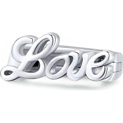 P&J Jewellery Stříbrný klip Reflexions Nápis Love RFCH9