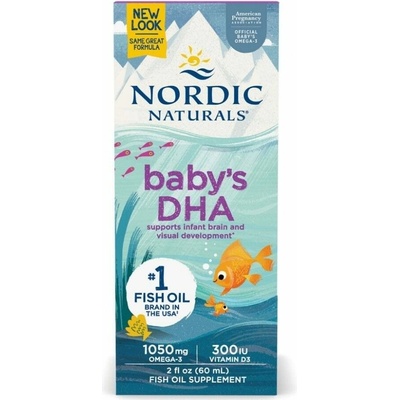 Nordic Naturals Detská DHA 1050 mg Omega-3 + vitamín D3 300 IU 60 ml