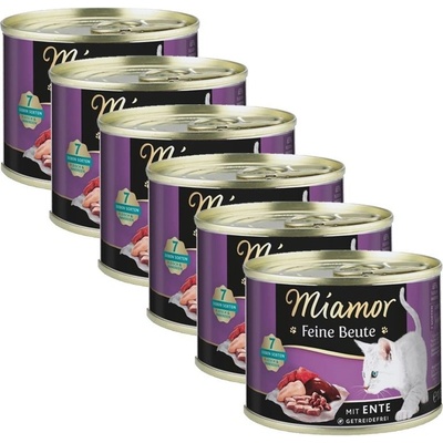 Miamor Feine Beute s kačacím 6 x 185 g