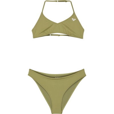 Roxy Детски комплект бикини Roxy Kid's Solid Active RG Tri Bra Set Bikini - Oil Green - размер 16 Years (750-2851-0211)
