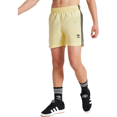 Adidas Originals Adicolor 3-Stripes Swim Shorts Yellow Jr - 128