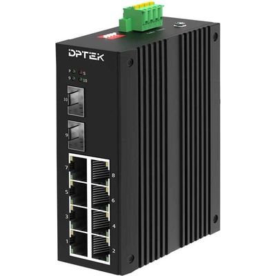 DK3110I, 8х 10/100/1000, 2х 1000Base-X SFP, 802.3af/аt, QoS, 240W budget (DK3110I-8TP2S)