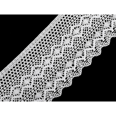 Bavlněná krajka paličkovaná šíře 11,5 cm Varianta: 1 (10,5 cm) bílá, Balení: 13.5 m 40239/72905/179984