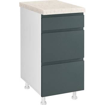 Image 1 of Matis Кухненски шкаф долен Aura D40 3F B зелен